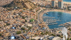Mapa de alicante con IA de rodajes en la ciudad